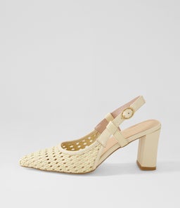 KOVAN NU CREAM RAFFIA LEATHER