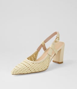 KOVAN NU CREAM RAFFIA LEATHER