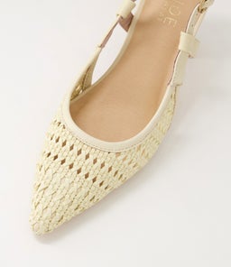 KOVAN NU CREAM RAFFIA LEATHER