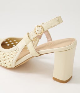 KOVAN NU CREAM RAFFIA LEATHER