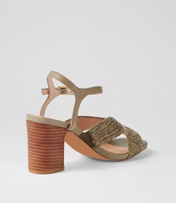 TIARNA NU MOSS RAFFIA LEATHER