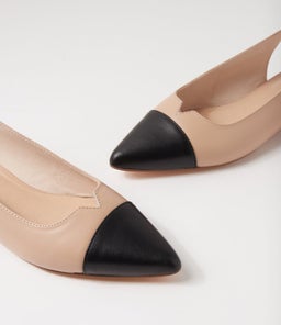 IRIS 2 NU NUDE BLACK LEATHER