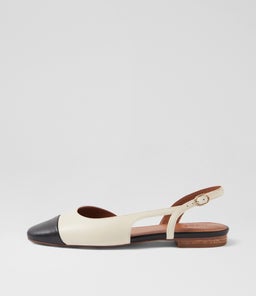TILLIE NU NUDE BLACK LEATHER