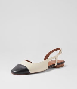 TILLIE NU NUDE BLACK LEATHER
