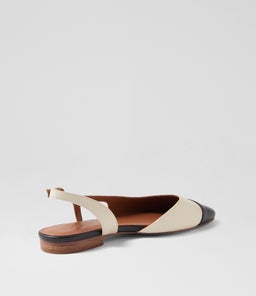 TILLIE NU NUDE BLACK LEATHER
