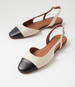 TILLIE NU NUDE BLACK LEATHER