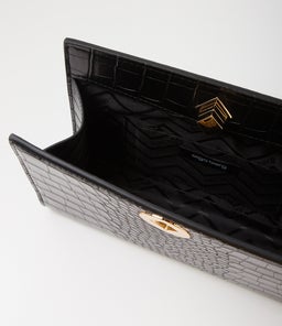 LUNA CLUTCH OL BLACK SMOOTH