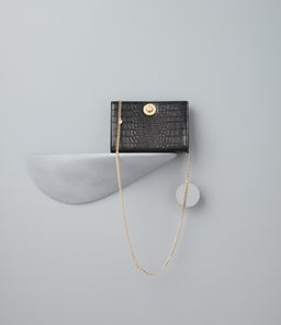 LUNA CLUTCH OL BLACK SMOOTH