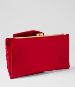 CHLOE CLUTCH OL RED FABRIC