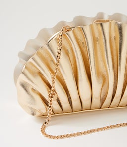 HOLLIE PLEATED OL GOLD SMOOTH