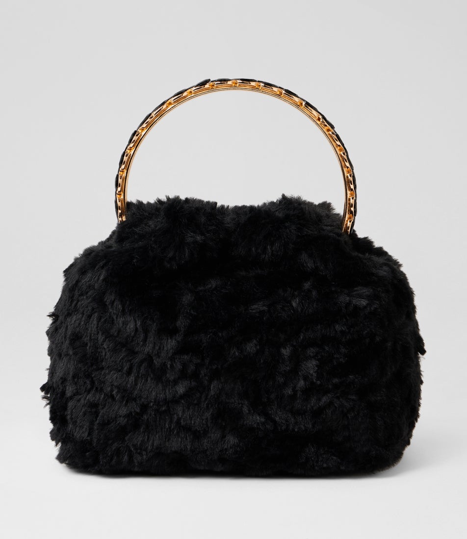 Phillipa Fur Black Fabric Phillipa Fur Black Fabric