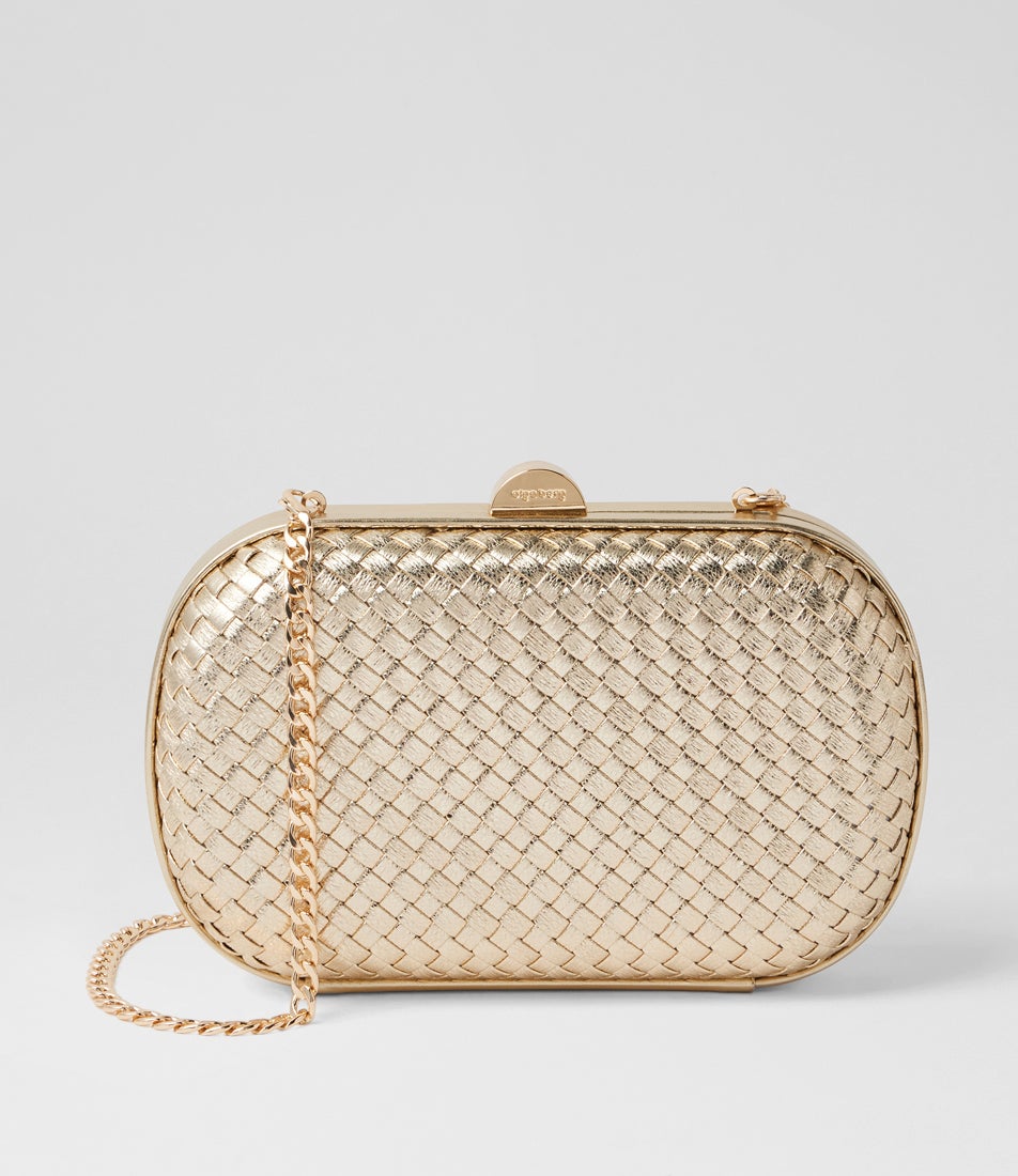 Ella Woven Gold Clutch Ella Woven Gold Clutch