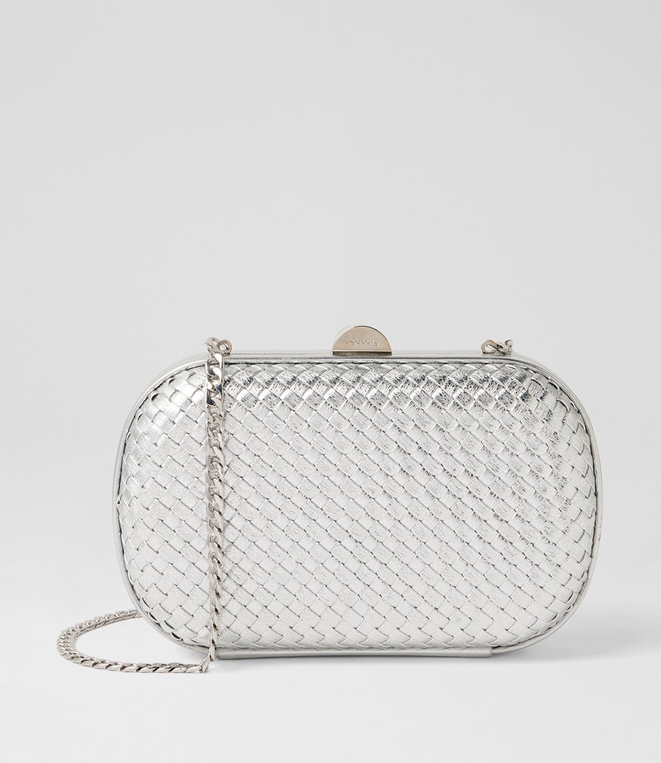 Ella Woven Silver Clutch Ella Woven Silver Clutch