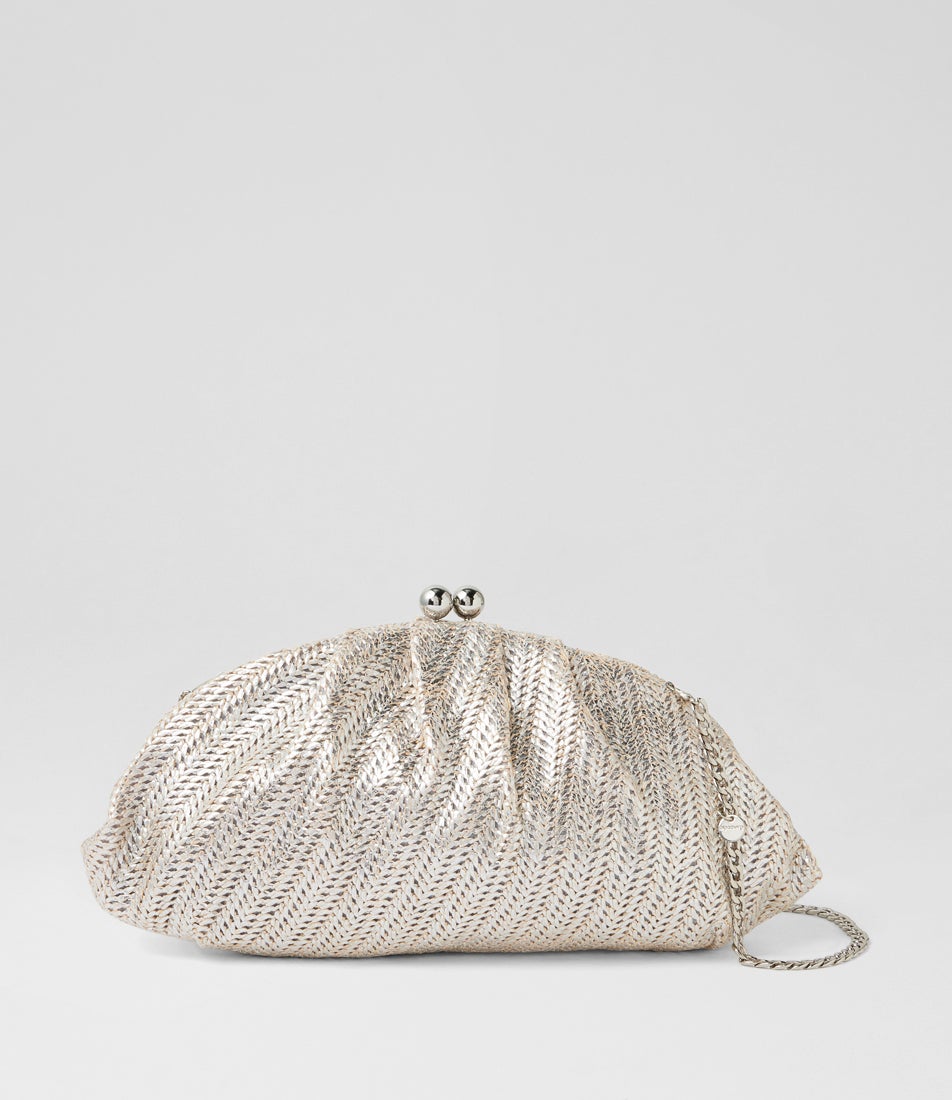 Rita Woven Ivory Clutch Rita Woven Ivory Clutch