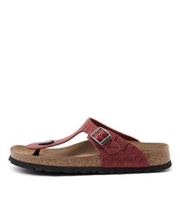 GIZEH RED PYTHON EMBOSSED LEATHER