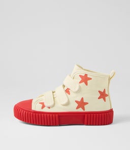 ORIGINAL HIGH TOP TOT PC BY BILLE RED STAR CANVAS