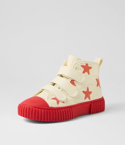 ORIGINAL HIGH TOP TOT PC BY BILLE RED STAR CANVAS
