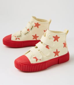 ORIGINAL HIGH TOP TOT PC BY BILLE RED STAR CANVAS