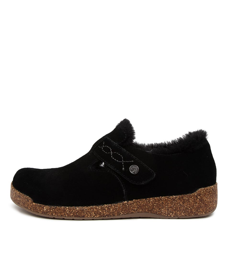 Buy Planet Jade Pl Black Flats online with free shipping