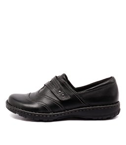 LEONA PL BLACK LEATHER