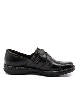 LEONA PL BLACK LEATHER