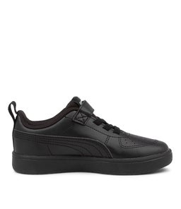 385836 PUMA RICKIE AC PS JR PM BLACK BLACK GRAY SMOOTH