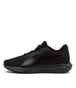 384537 TWITCH RUNNER JR PM BLACK WHITE BLACK MESH