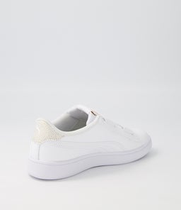 386198 SMASH V2 M V PS JR PM WHITE GOLD SMOOTH LEATHER