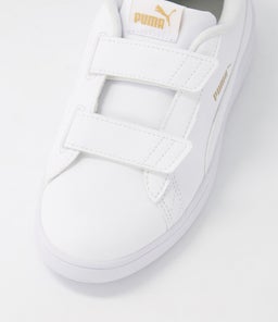 386198 SMASH V2 M V PS JR PM WHITE GOLD SMOOTH LEATHER