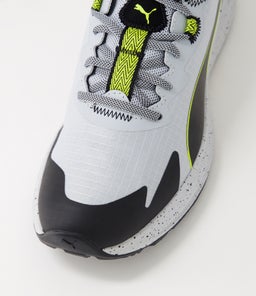376961 TWITCH RUNNER TRAIL PM PLATINUM GRAY BLACK OLIVE OIL MESH