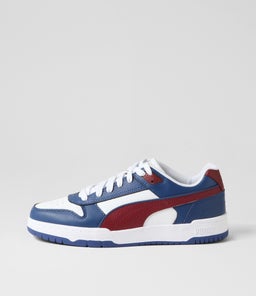 386373 RBD GAME LOW M PM WHITE RED CLYDE ROYAL GOLD LEATHER