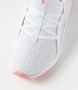 378877 SOFTRIDE S 2 JR PM WHITE PEACH SMOOTHIE BLACK MESH