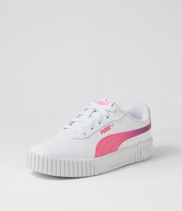 393877 CARINA 2.0 SG JR PM WHITE STRAWBERRY PURPLE POP LEATHER