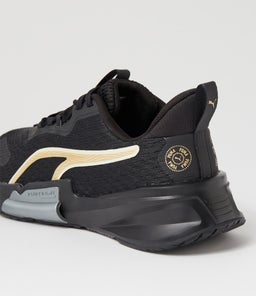 378792 PWRFRAME LOGO L PM BLACK METALLIC GOLD MESH