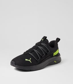 377671 SOFTRIDE ONE4ALL PM BLACK LIME DK GRAY MESH