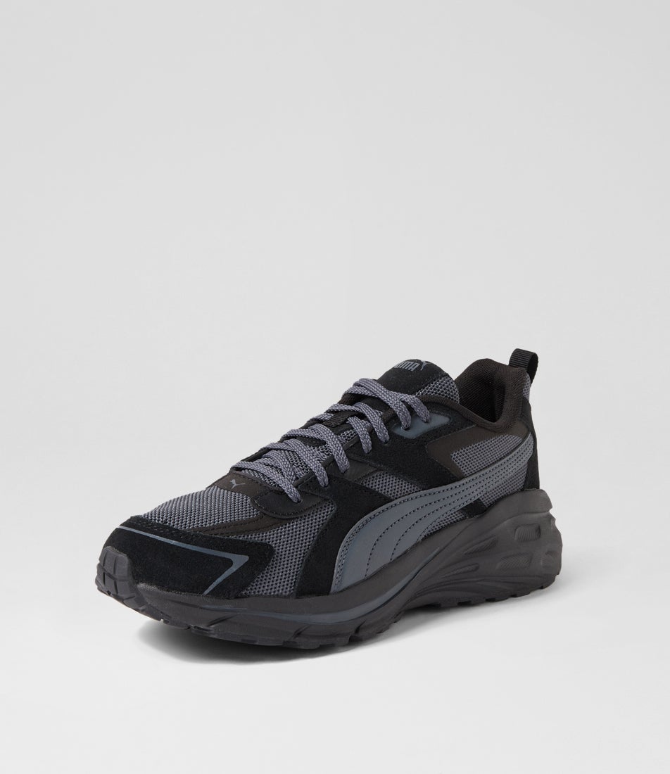 Hypnotic Black Strong Gray Lace Up Sneakers