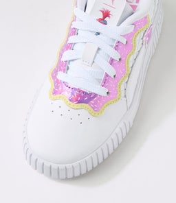 CARINA 2.0 TROLLS 2 JNR PM WHITE MAUVE CUCUMBER SMOOTH