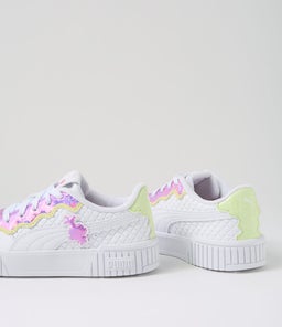 CARINA 2.0 TROLLS 2 JNR PM WHITE MAUVE CUCUMBER SMOOTH