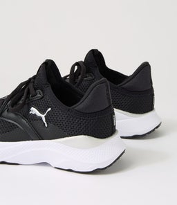 SOFT MAYVE JNR PM BLACK WHITE MESH
