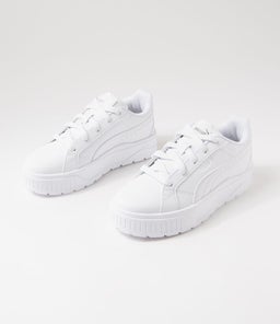 KARMEN II JNR PM WHITE WHITE SILVER SMOOTH