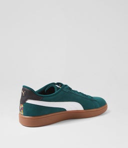 397484 PUMA SMASH 3 PM DARK MYRTLE WHITE GUM SMOOTH