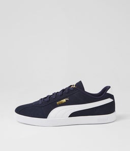 397444 PUMA CLUB II PM NAVY WHITE GOLD SMOOTH
