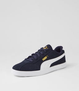 397444 PUMA CLUB II PM NAVY WHITE GOLD SMOOTH