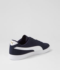 397444 PUMA CLUB II PM NAVY WHITE GOLD SMOOTH