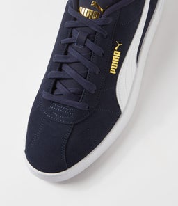 397444 PUMA CLUB II PM NAVY WHITE GOLD SMOOTH