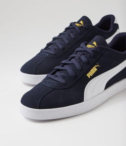 397444 PUMA CLUB II PM NAVY WHITE GOLD SMOOTH