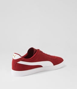 397444 PUMA CLUB II PM RED WHITE GOLD SMOOTH