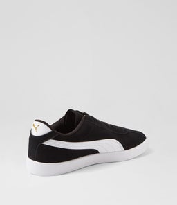 397444 PUMA CLUB II PM BLACK WHITE GOLD SMOOTH
