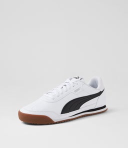 397452 PUMA TURINO II M PM WHITE BLACK GREY SMOOTH