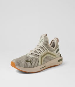 SOFTRIDE ENZO 5 LYFE M PM DESERT DUST LODEN GREEN GUM MESH